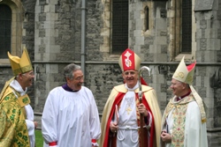 The Archbishop of Armagh, the Most Revd Alan Harper, the new Bishop of Limerick, the Right Revd Trevor Williams, the Archbishop of Dublin, the Most Revd Dr John Neill and the Most Revd Dr Richard Clarke, Bishop of Meath and Kildare
